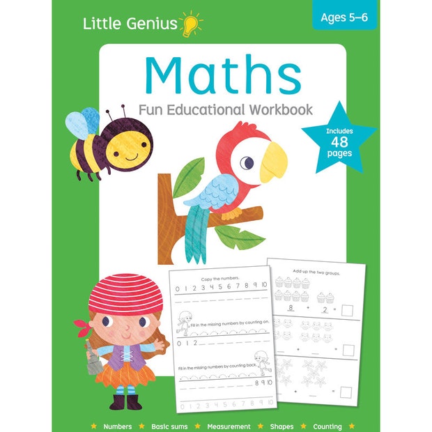 Little Genius- Maths workbook | Card Merchant Takapuna