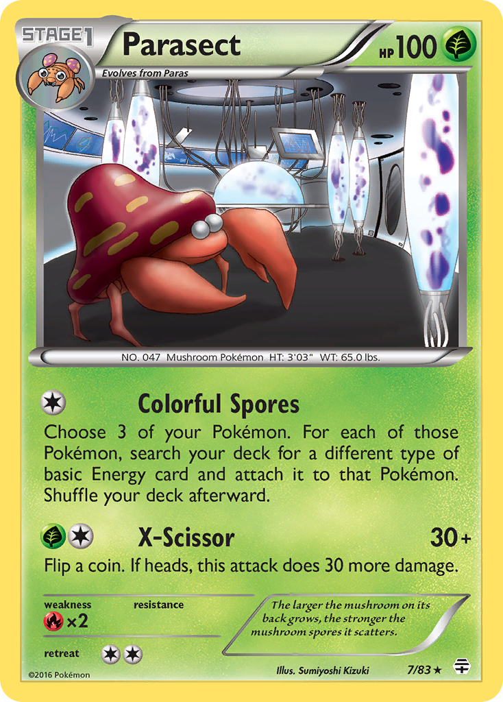 Parasect (7/83) [XY: Generations] | Card Merchant Takapuna