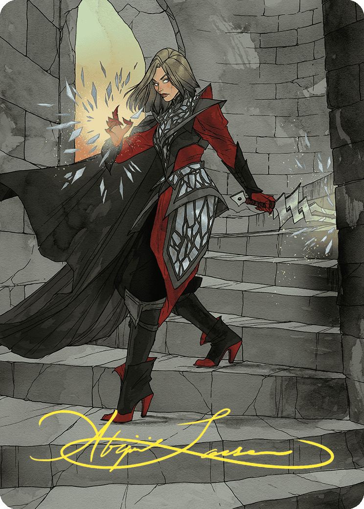 Rowan, Scion of War Art Card (59/81) (Gold-Stamped Signature) [Wilds of Eldraine Art Series] | Card Merchant Takapuna