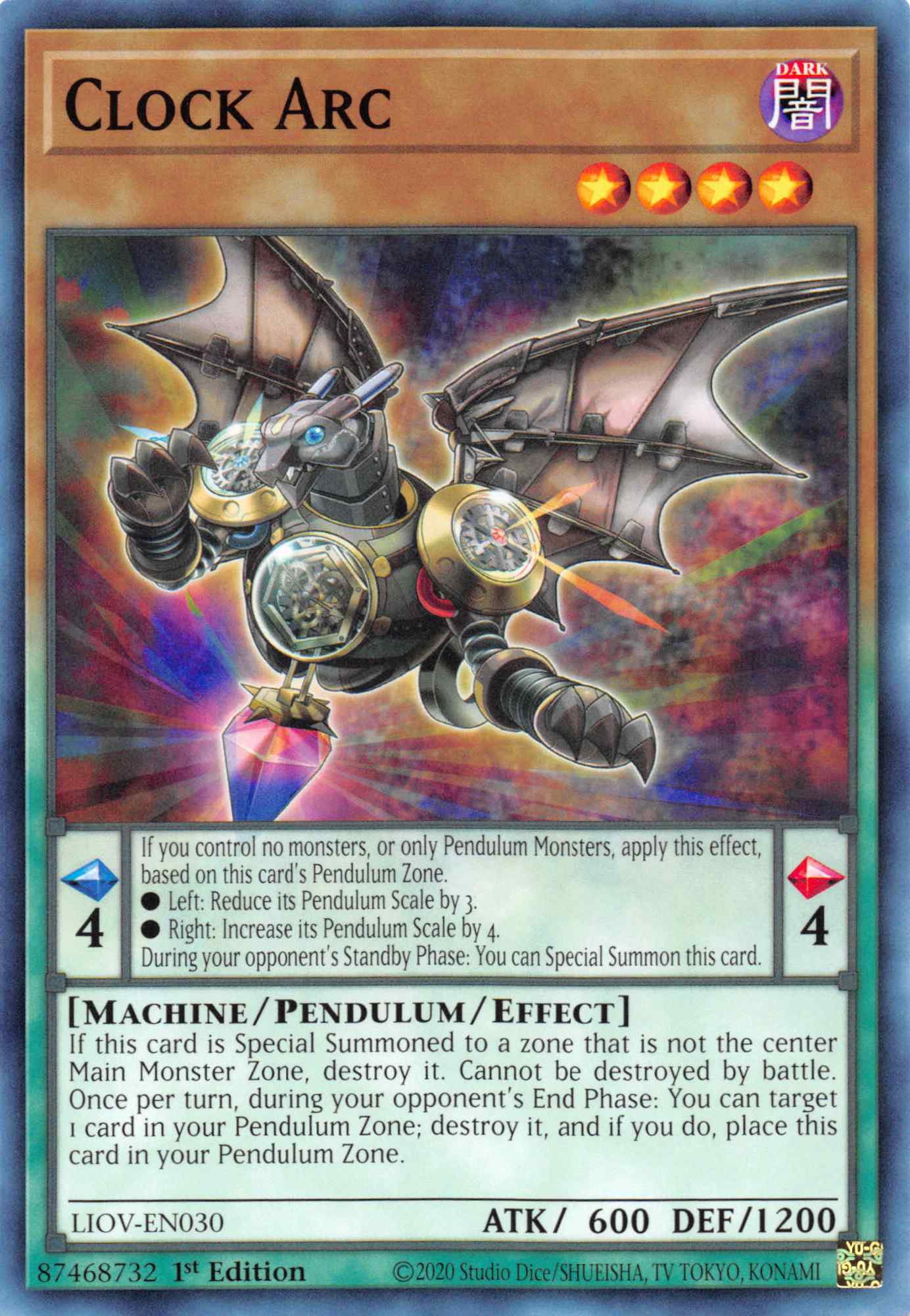 Clock Arc [LIOV-EN030] Common | Card Merchant Takapuna