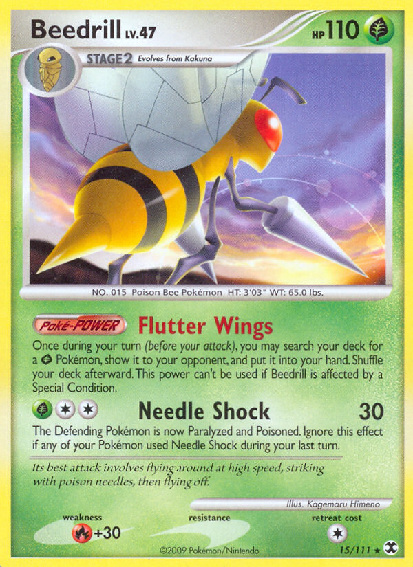 Beedrill (15/111) [Platinum: Rising Rivals] | Card Merchant Takapuna