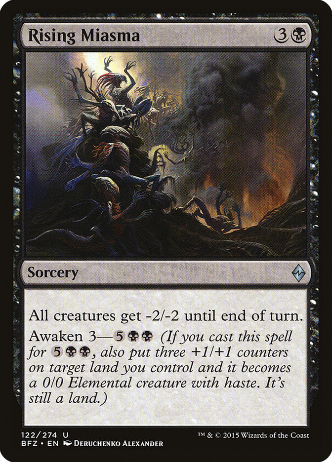 Rising Miasma [Battle for Zendikar] | Card Merchant Takapuna