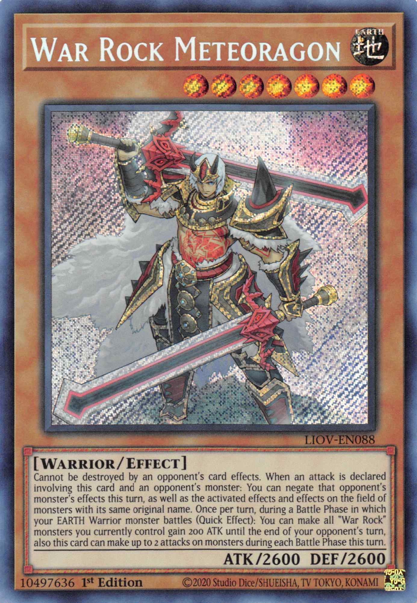 War Rock Meteoragon [LIOV-EN088] Secret Rare | Card Merchant Takapuna