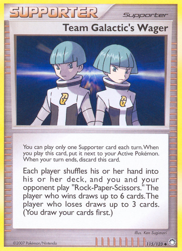 Team Galactic's Wager (115/123) [Diamond & Pearl: Mysterious Treasures] | Card Merchant Takapuna