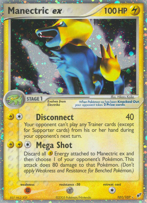 Manectric ex (101/107) [EX: Deoxys] | Card Merchant Takapuna