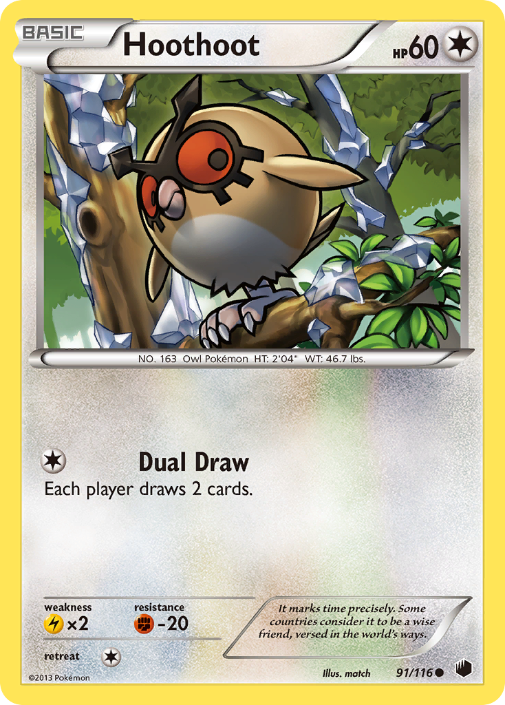 Hoothoot (91/116) [Black & White: Plasma Freeze] | Card Merchant Takapuna