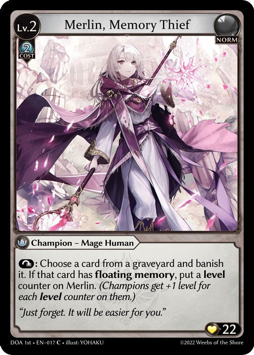 Merlin, Memory Thief (017) [Dawn of Ashes: 1st Edition] | Card Merchant Takapuna
