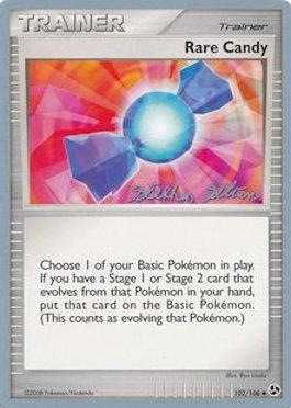 Rare Candy (102/106) (Luxdrill - Stephen Silvestro) [World Championships 2009] | Card Merchant Takapuna