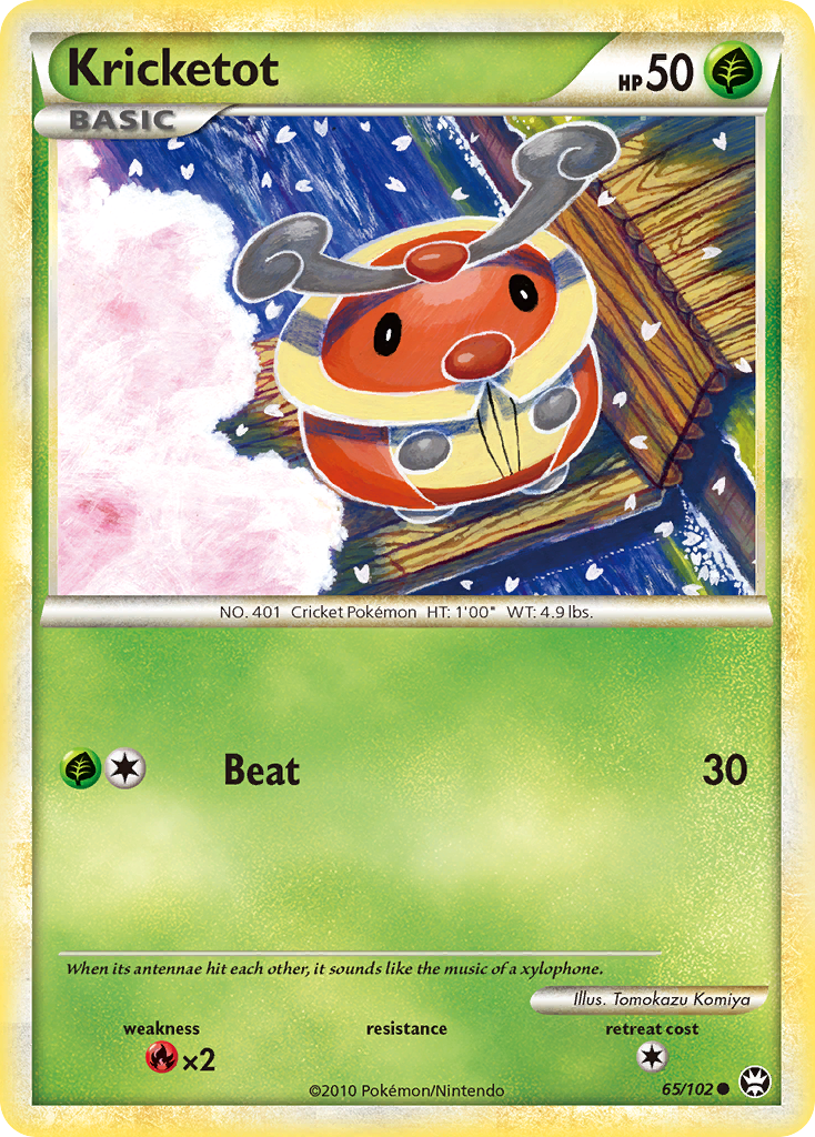 Kricketot (65/102) [HeartGold & SoulSilver: Triumphant] | Card Merchant Takapuna