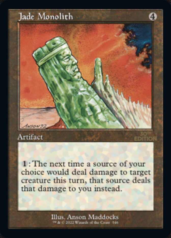 Jade Monolith (Retro) [30th Anniversary Edition] | Card Merchant Takapuna