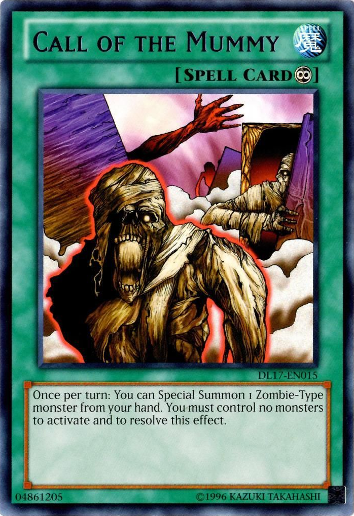 Call of the Mummy (Blue) [DL17-EN015] Rare | Card Merchant Takapuna