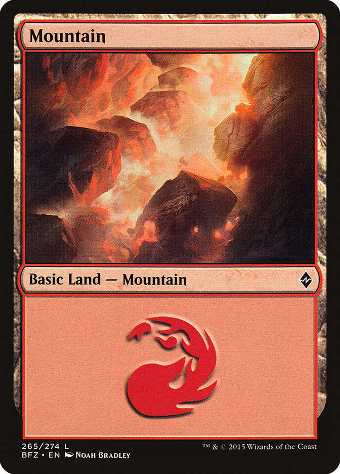 Mountain (265) [Battle for Zendikar] | Card Merchant Takapuna
