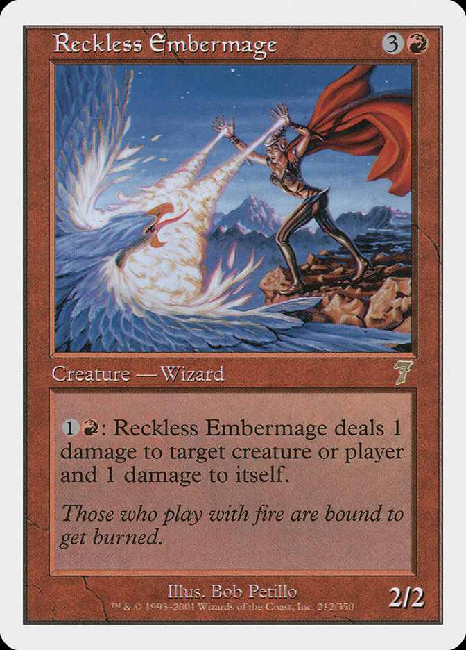 Reckless Embermage [Seventh Edition] | Card Merchant Takapuna
