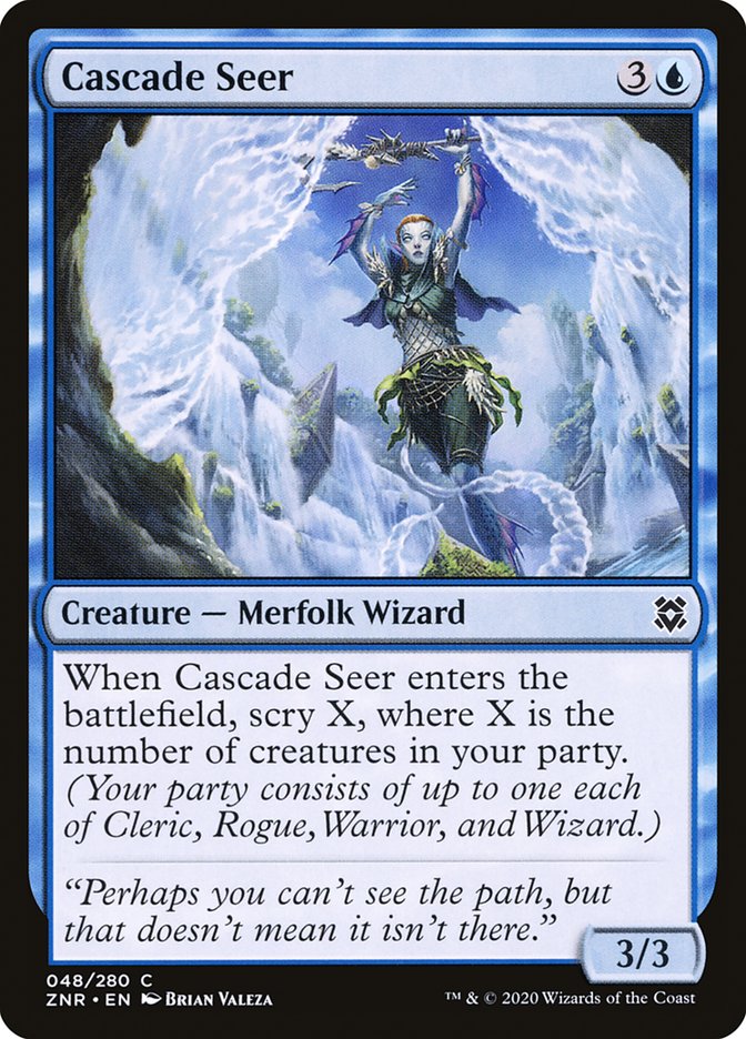 Cascade Seer [Zendikar Rising] | Card Merchant Takapuna