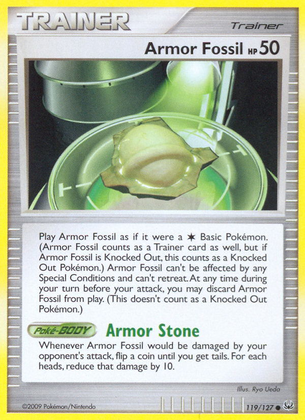 Armor Fossil (119/127) [Platinum: Base Set] | Card Merchant Takapuna