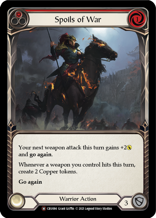 Spoils of War [U-CRU084] (Crucible of War Unlimited)  Unlimited Normal | Card Merchant Takapuna