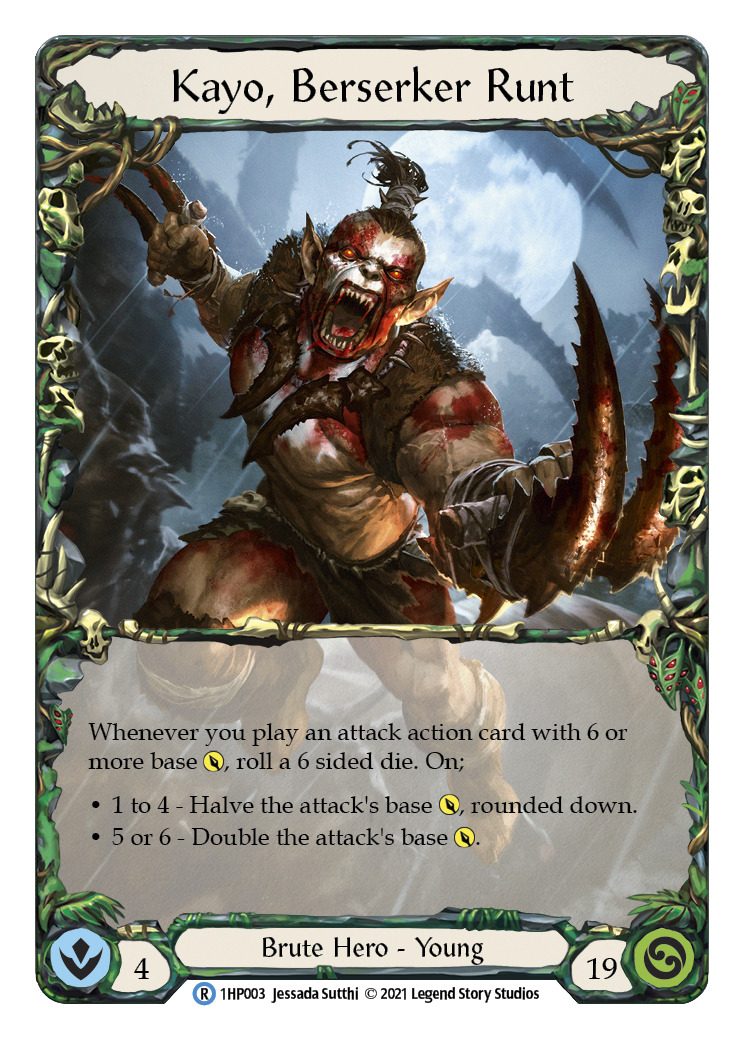 Kayo, Berserker Runt [1HP003] (History Pack 1) | Card Merchant Takapuna