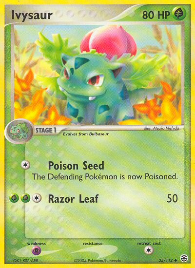 Ivysaur (35/112) [EX: FireRed & LeafGreen] | Card Merchant Takapuna