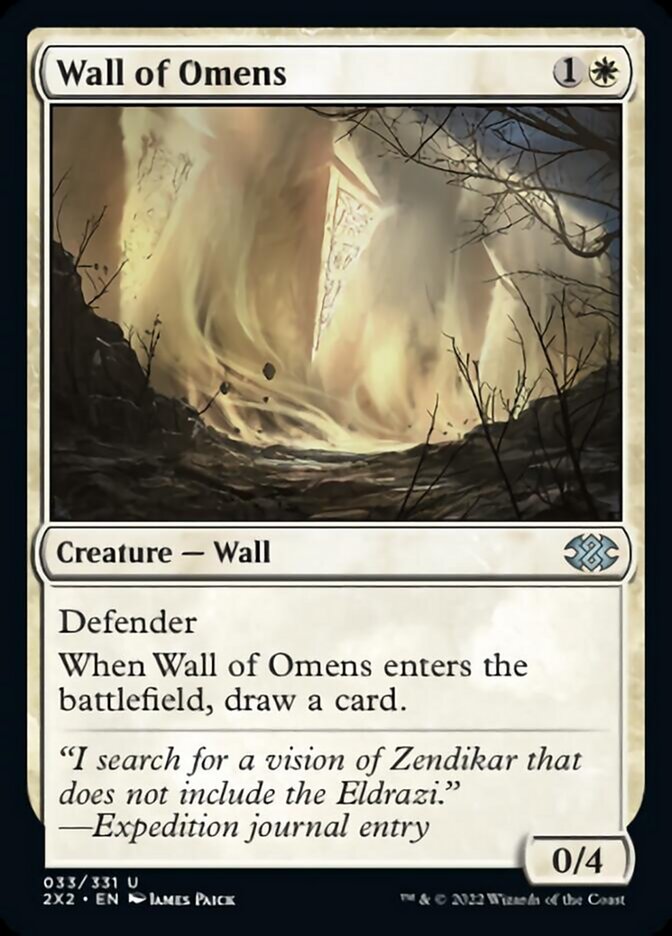 Wall of Omens [Double Masters 2022] | Card Merchant Takapuna