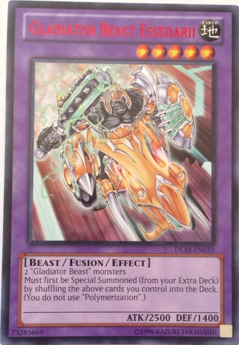 Gladiator Beast Essedarii (Red) [DL18-EN010] Rare | Card Merchant Takapuna