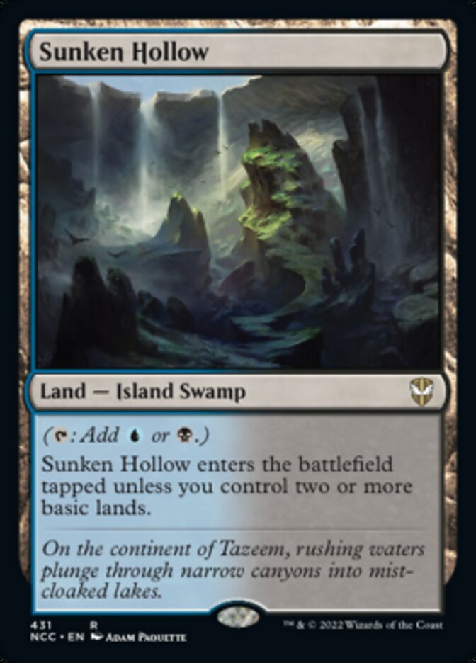 Sunken Hollow [Streets of New Capenna Commander] | Card Merchant Takapuna