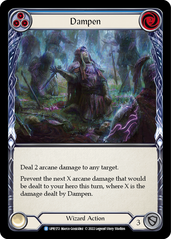 Dampen (Blue) [UPR172] (Uprising)  Rainbow Foil | Card Merchant Takapuna