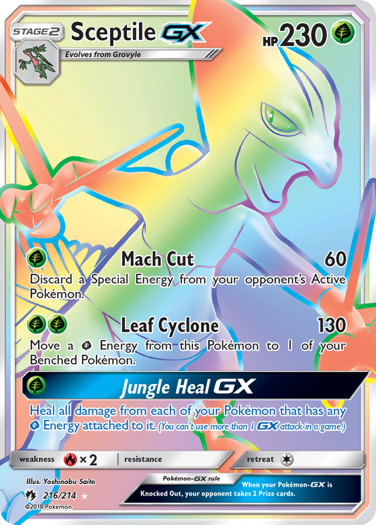 Sceptile GX (216/214) [Sun & Moon: Lost Thunder] | Card Merchant Takapuna