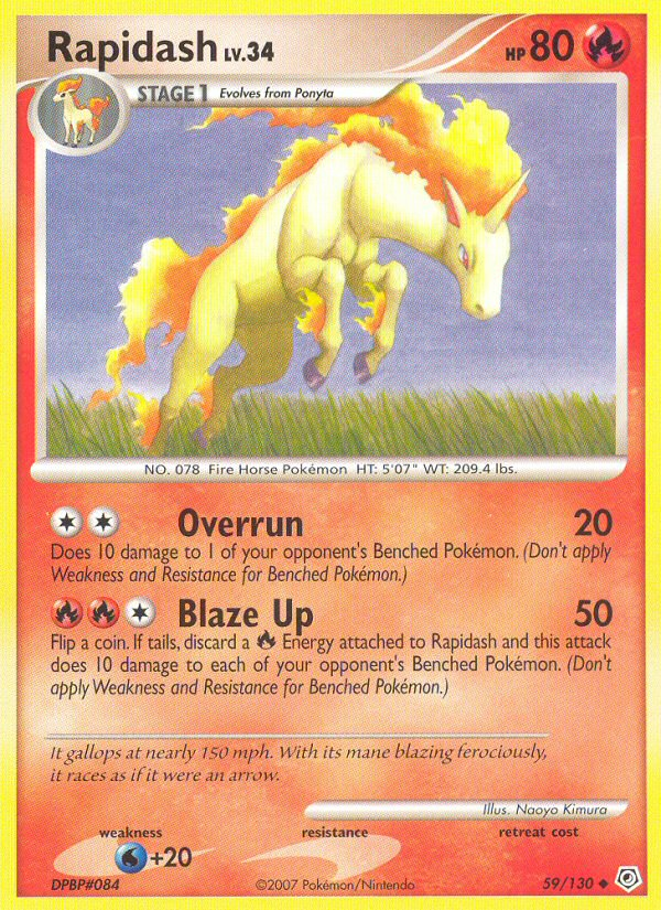 Rapidash (59/130) [Diamond & Pearl: Base Set] | Card Merchant Takapuna