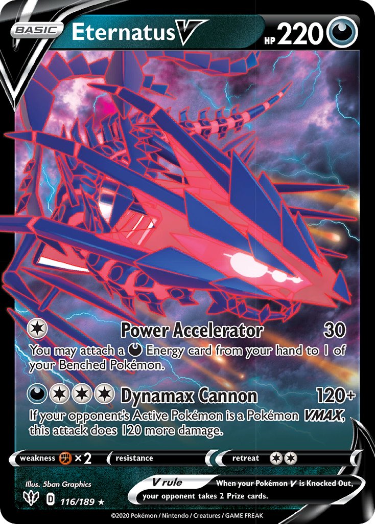 Eternatus V (116/189) [Sword & Shield: Darkness Ablaze] | Card Merchant Takapuna