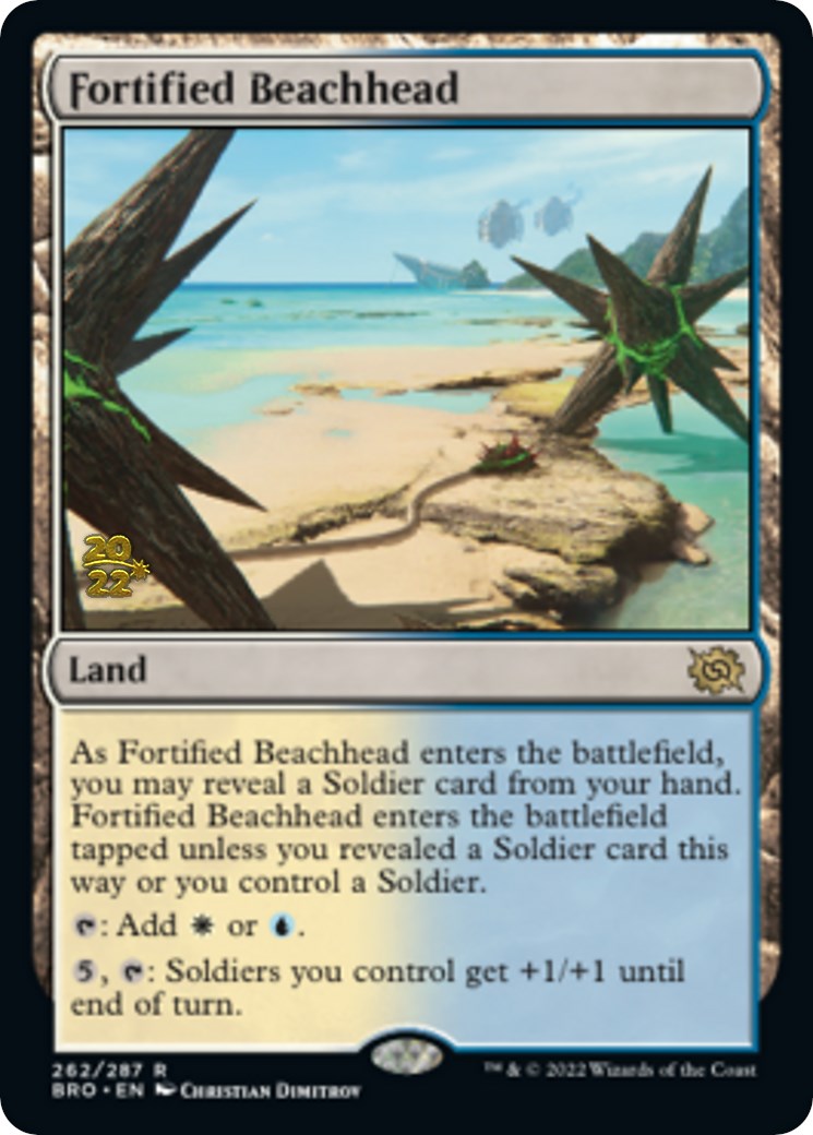Fortified Beachhead [The Brothers' War Prerelease Promos] | Card Merchant Takapuna
