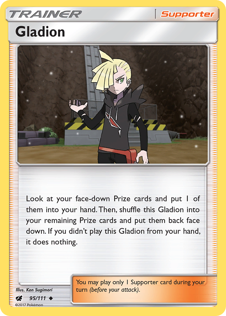 Gladion (95/111) [Sun & Moon: Crimson Invasion] | Card Merchant Takapuna