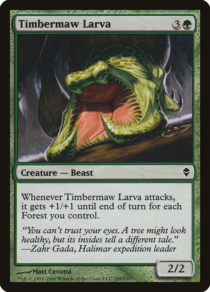 Timbermaw Larva [Zendikar] | Card Merchant Takapuna