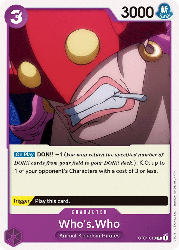 Who's.Who [Starter Deck: Animal Kingdom Pirates] | Card Merchant Takapuna