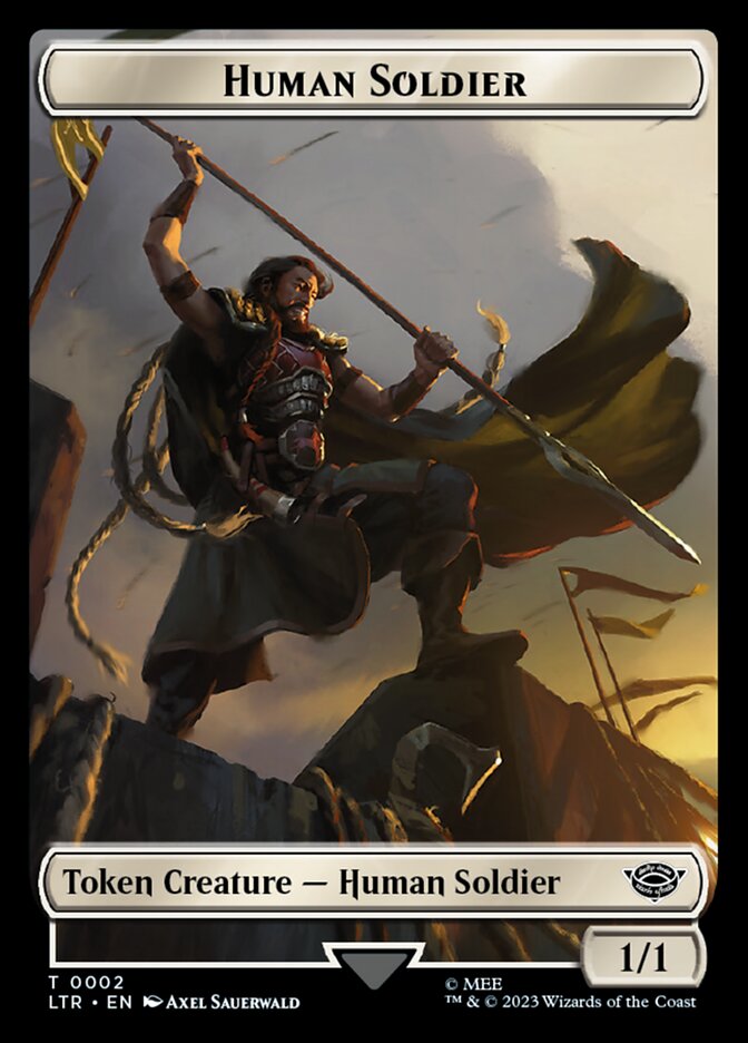 Human Soldier Token (02) [The Lord of the Rings: Tales of Middle-Earth Tokens] | Card Merchant Takapuna