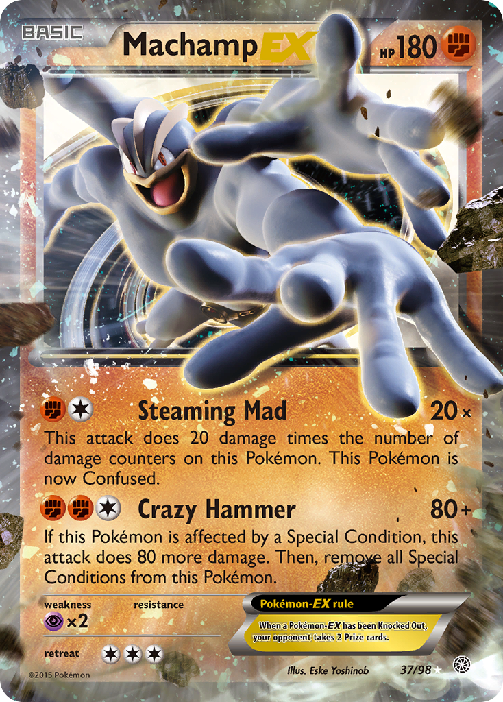 Machamp EX (37/98) [XY: Ancient Origins] | Card Merchant Takapuna