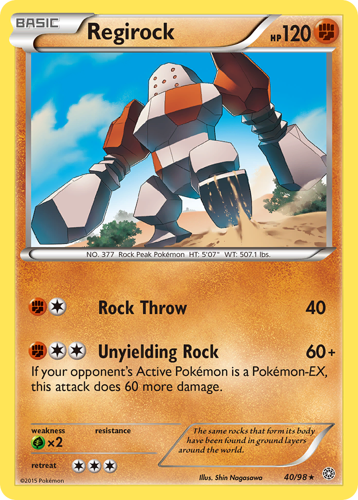 Regirock (40/98) [XY: Ancient Origins] | Card Merchant Takapuna