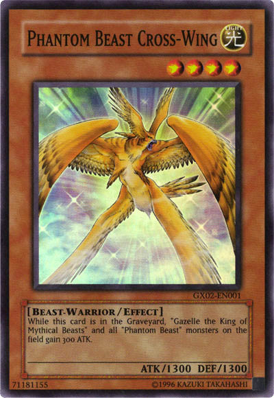 Phantom Beast Cross-Wing [GX02-EN001] Super Rare | Card Merchant Takapuna