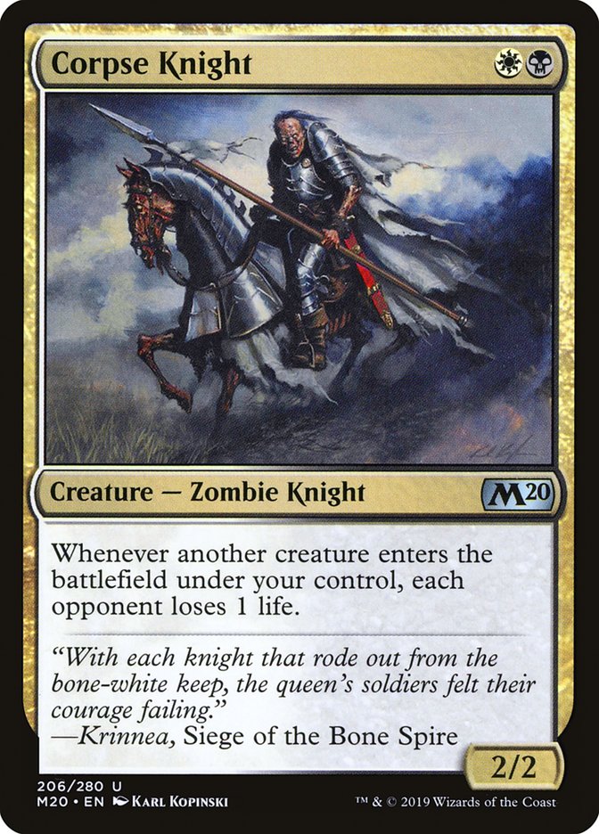 Corpse Knight (2/2) [Core Set 2020] | Card Merchant Takapuna