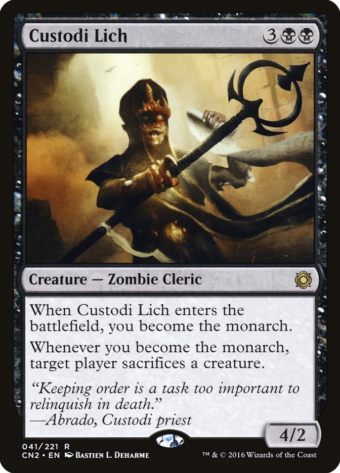 Custodi Lich [Conspiracy: Take the Crown] | Card Merchant Takapuna