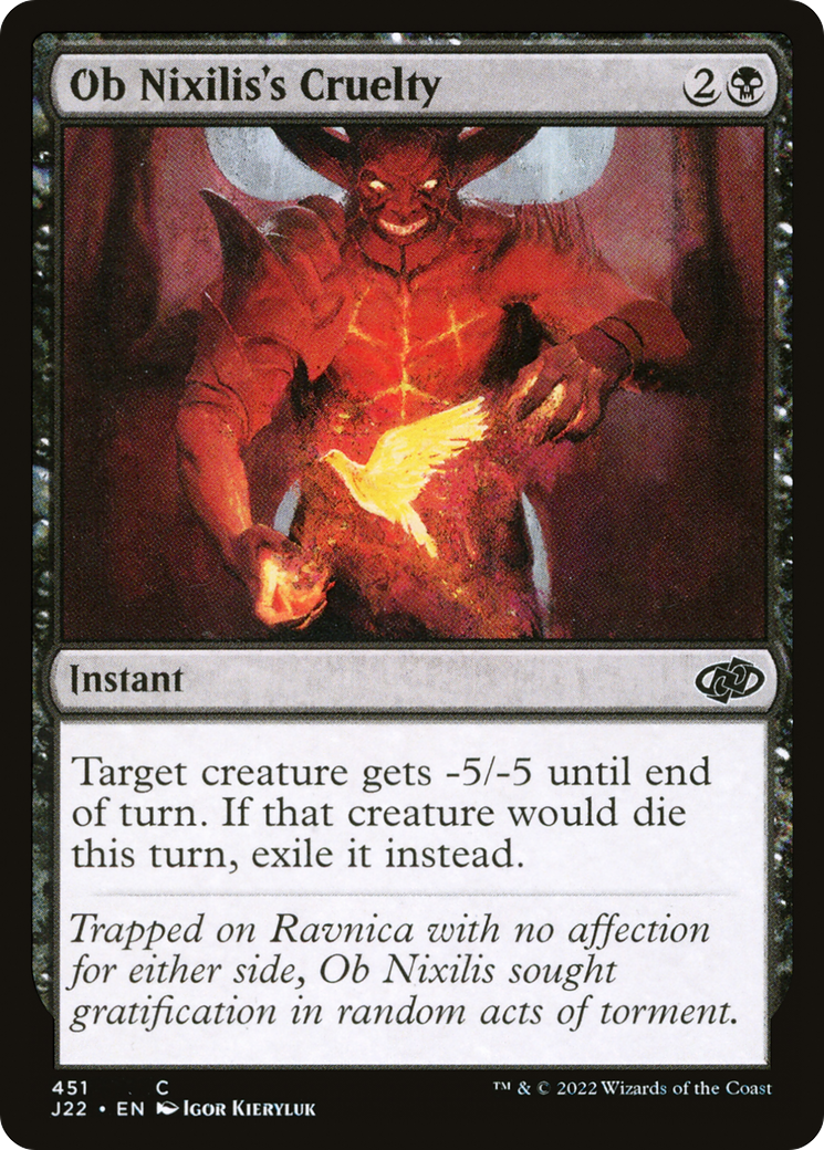 Ob Nixilis's Cruelty [Jumpstart 2022] | Card Merchant Takapuna