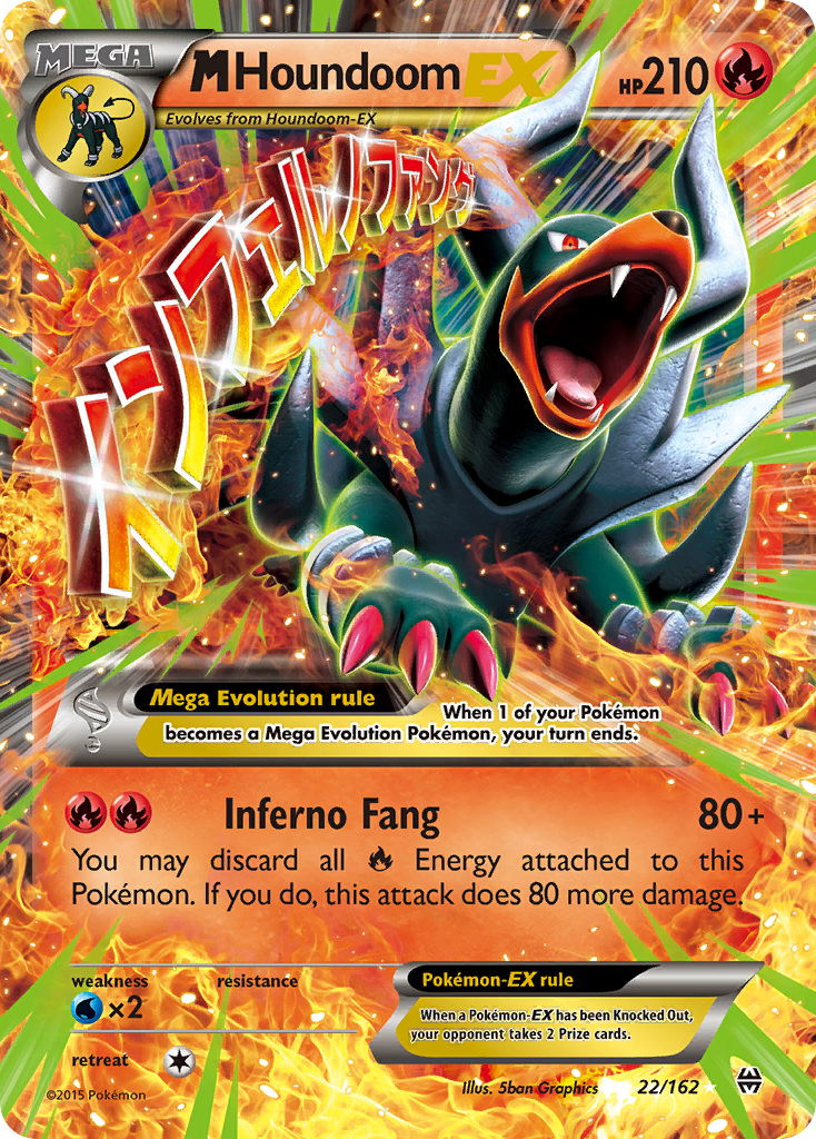M Houndoom EX (22/162) [XY: BREAKthrough] | Card Merchant Takapuna