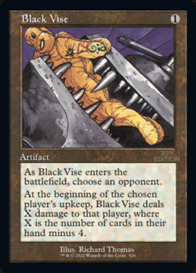 Black Vise (Retro) [30th Anniversary Edition] | Card Merchant Takapuna