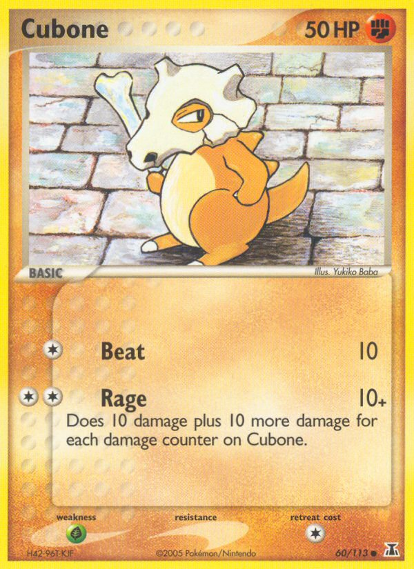 Cubone (60/113) [EX: Delta Species] | Card Merchant Takapuna