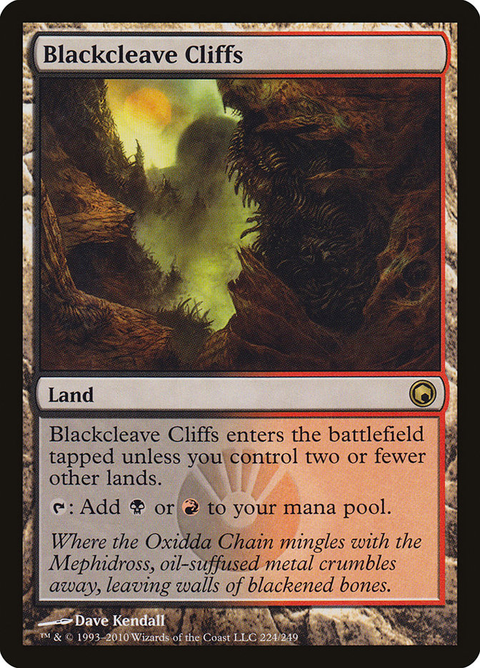 Blackcleave Cliffs [Scars of Mirrodin] | Card Merchant Takapuna