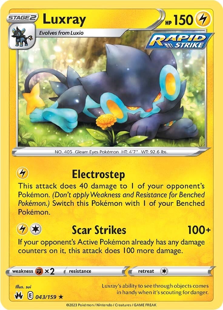 Luxray (043/159) (43) [Sword & Shield: Crown Zenith] | Card Merchant Takapuna