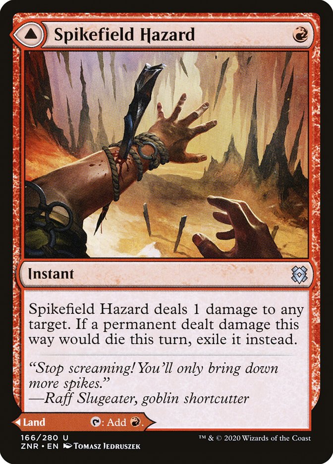 Spikefield Hazard // Spikefield Cave [Zendikar Rising] | Card Merchant Takapuna
