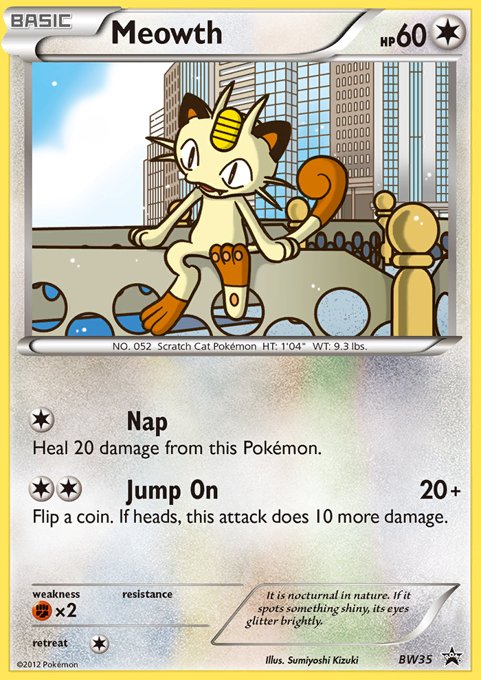 Meowth (BW35) [Black & White: Black Star Promos] | Card Merchant Takapuna