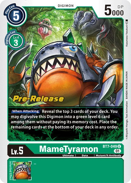 MameTyramon [BT7-049] [Next Adventure Pre-Release Cards] | Card Merchant Takapuna