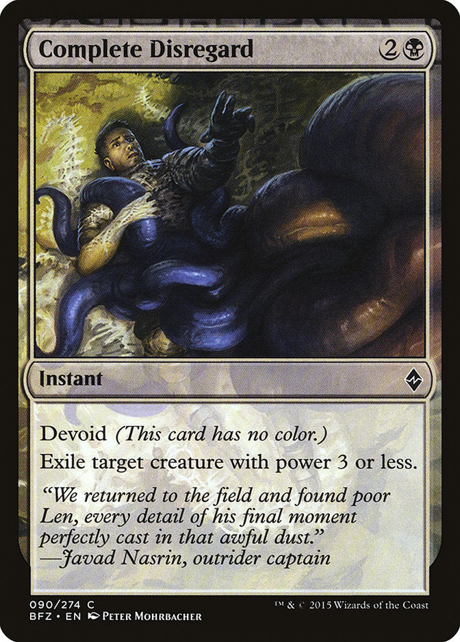 Complete Disregard [Battle for Zendikar] | Card Merchant Takapuna