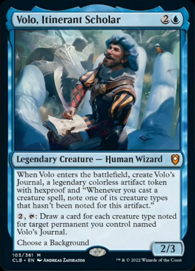 Volo, Itinerant Scholar [Commander Legends: Battle for Baldur's Gate] | Card Merchant Takapuna